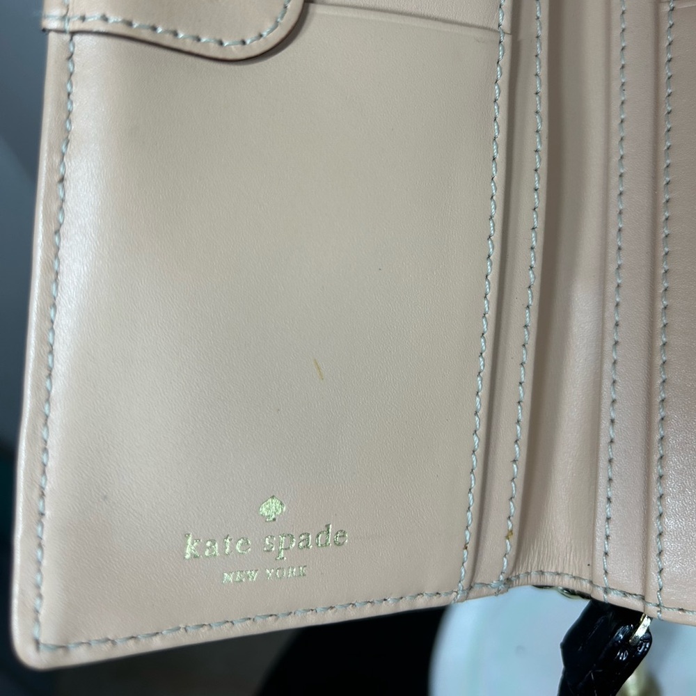 Kate Spade Black Classic Pebble Wallet Wristlet Clutch - Picture 4 of 7